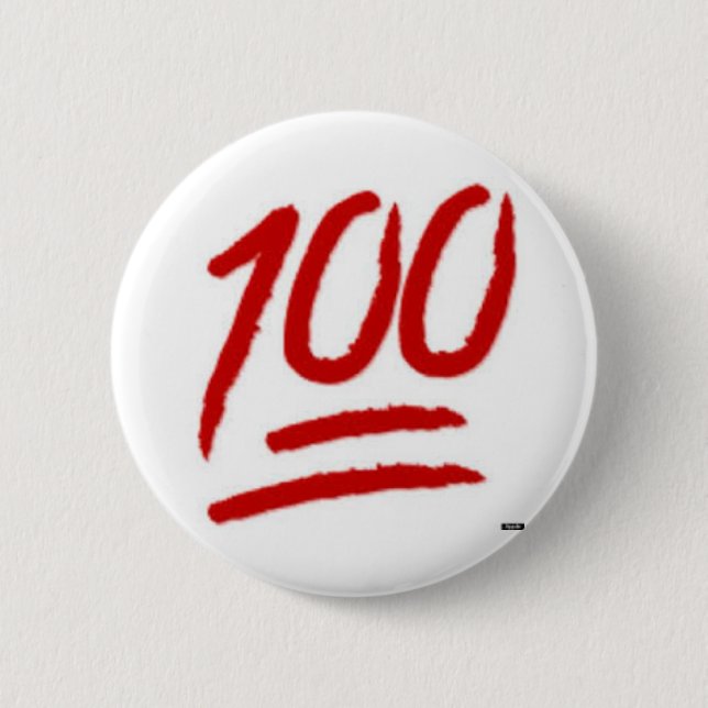100 emoji pin (Front)