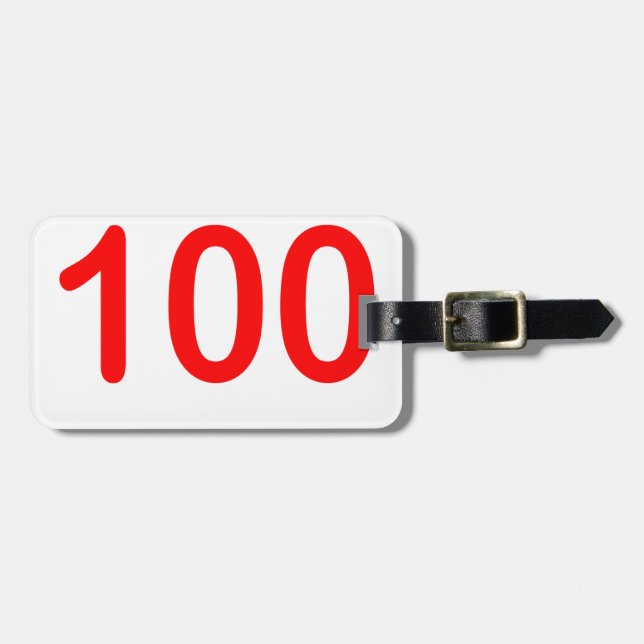 100 emoji shirt 100 keep it 100 emoji '.png luggage tag (Front Horizontal)