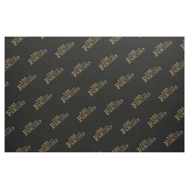 100 & Fabulous  Fabric (Fat Quarter)