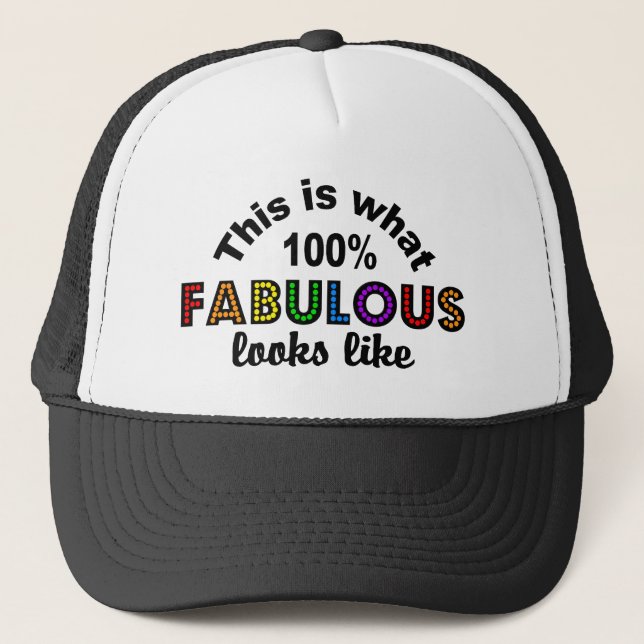 100% FABULOUS hat - choose colour (Front)