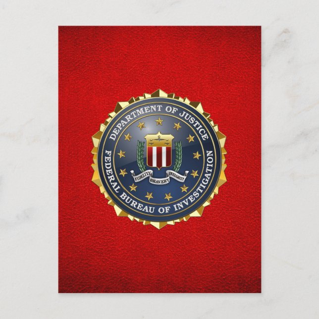 [100] FBI Special Edition Postcard (Front)