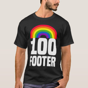 100 Footer  Lesbian Pride Homosexuality LGBTQ Gay  T-Shirt