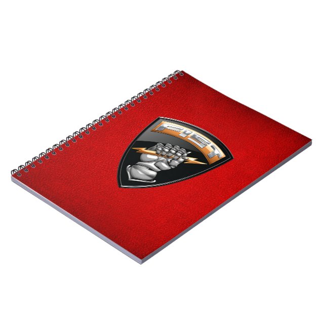 [100] Forward Observer (FIST) [Emblem] Spiral Notebook (Left Side)