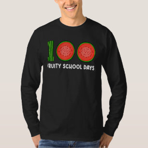 100 Fruity School Days Watermelon Tropical Fruit M T-Shirt