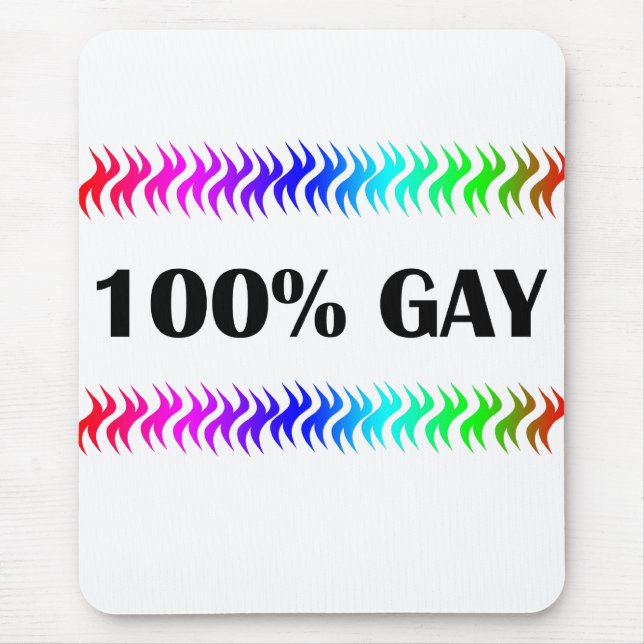 100% Gay Mouse Pad (Front)