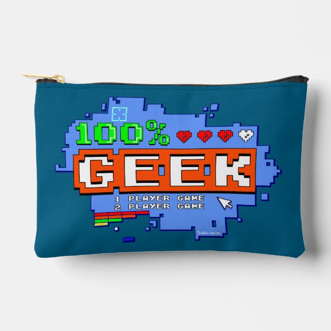 100% Geek Accessory Pouch (Front)