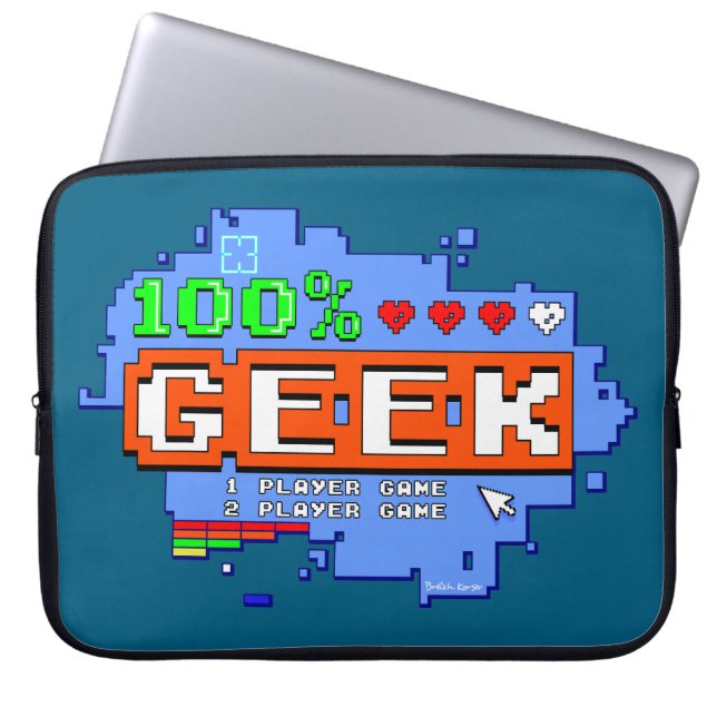 100% Geek Laptop Sleeve (Front)