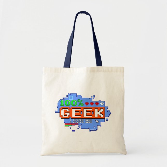 100% Geek Tote Bag (Front)