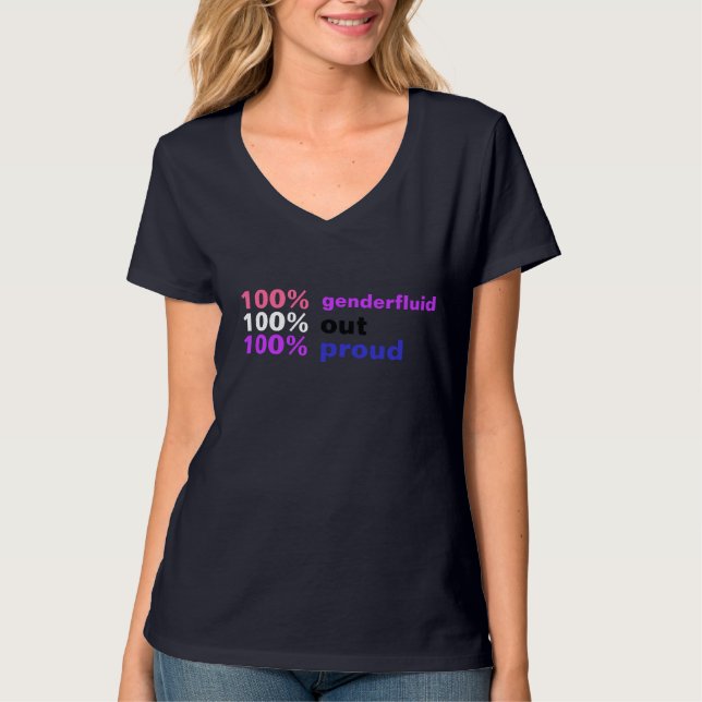 100% Genderfluid T-Shirt (Front)