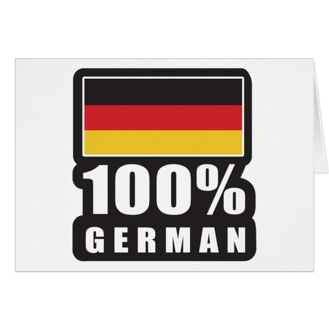100% German (Front Horizontal)