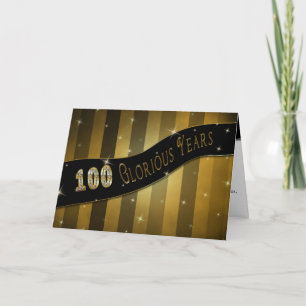 100 Glorious Years Birthday Card