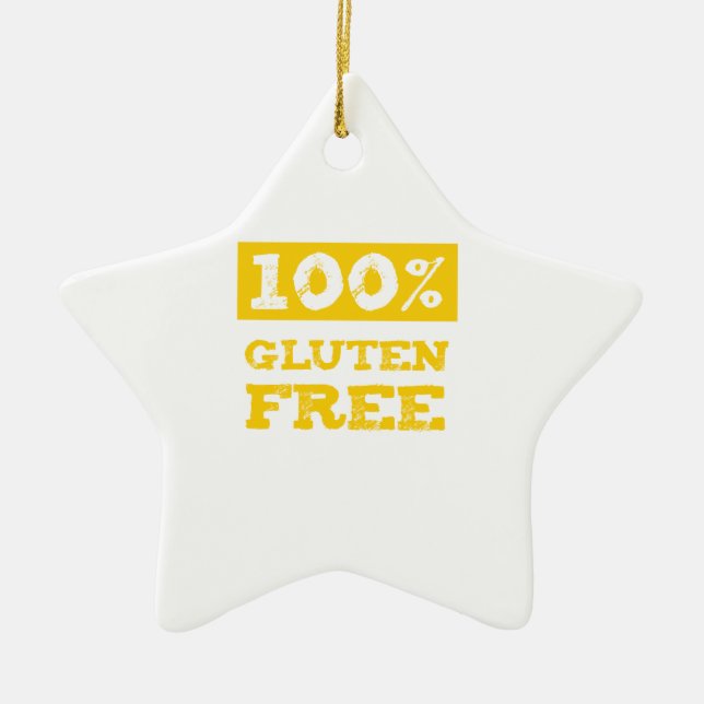 100% Gluten Free Ceramic Tree Decoration (Front)