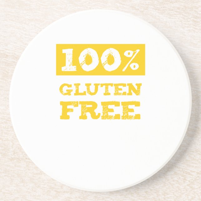 100% Gluten Free Coaster (Front)