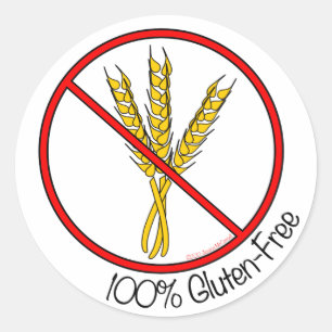 “100% Gluten-Free” Stickers (Small)