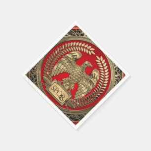 [100] Gold Roman Imperial Eagle Napkin