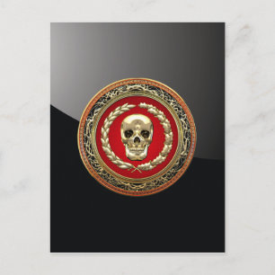 [100] Golden Skull Postcard