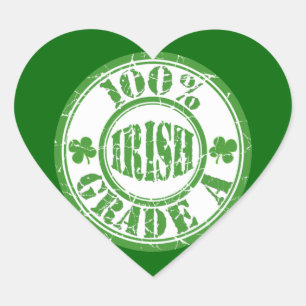 100% Grade A Irish Distressed Stamp Stickers