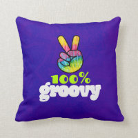 100% Groovy Rainbow Hand Peace Sign