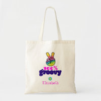 100% Groovy Rainbow Hand Peace Sign Personalised