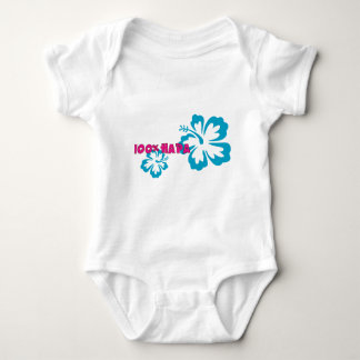 100% Hapa (with Hibiscus) Baby Bodysuit