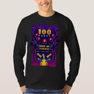 100 Happy Days of School & Loving It Pinball T-Shirt
