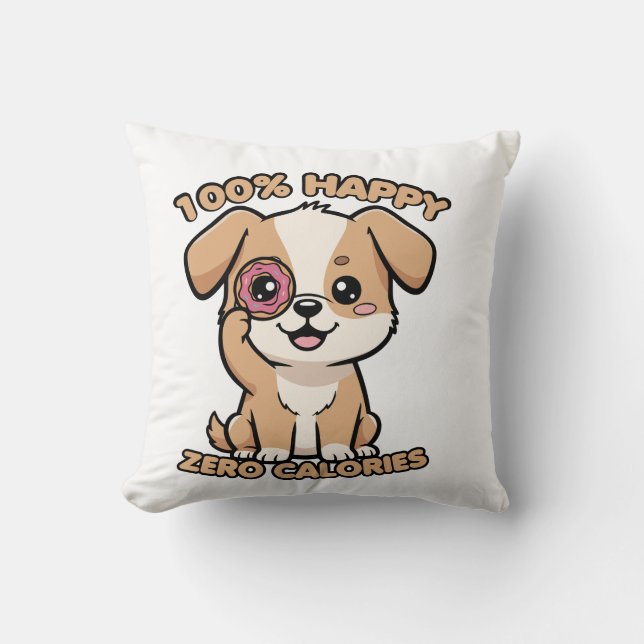 100% Happy Zero Calories Cushion (Front)