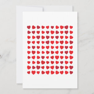 100 hearts, one hundred likes holiday card
