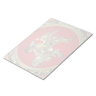 [100] Hokusai - Shoki Riding Shishi Lion Notepad