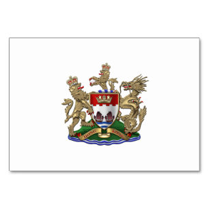 [100] Hong Kong - 1959-1997 Coat of Arms Table Number
