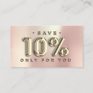 100 INSERT QRCODE 10%OFF Custom Logo Rose Gold