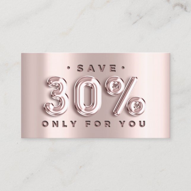 100 INSERT QRCODE 30%OFF Custom Logo Rose Blush (Front)