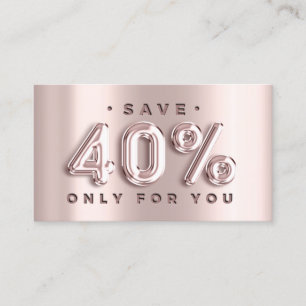 100 INSERT QRCODE 40%OFF Custom Logo Rose Blush