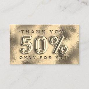 100 INSERT QRCODE 50%OFF Custom Logo Gold Glass