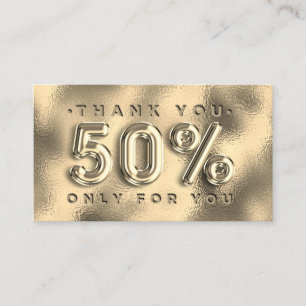 100 INSERT QRCODE 50%OFF Logo Gold Thank YOu