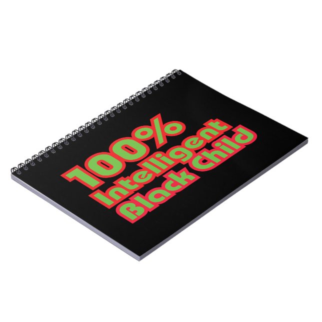 100% Intelligent Black Child Notebook (Left Side)