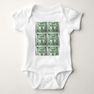 100% Irish Graffiti Wall Baby Bodysuit