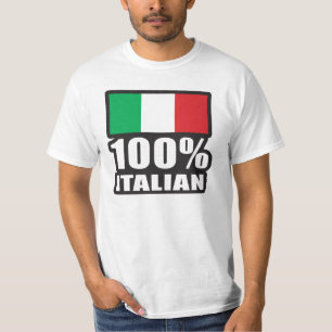 100% Italian Flag T-Shirt