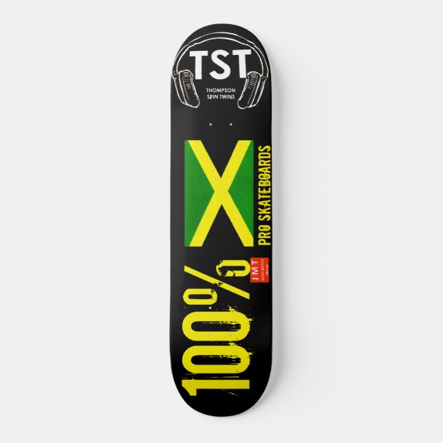 100% JAMAICAN  JMT USA Skateboard (Front)