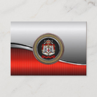 [100] Knights Templar Coat of Arms Business Card