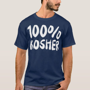100 KOSHER Funny Joke Jewish Hebrew Hanukkah T-Shirt