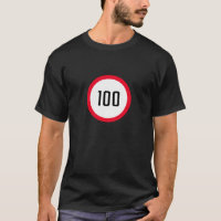 100 kph sign | Basic T-Shirt