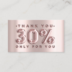 100 Logo QRCODE 40%OFF Code Rose Metal Pink Business Card