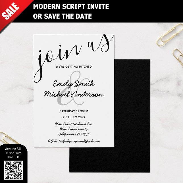 100 Low Budget Black White Wedding Invitations (Creator Uploaded)