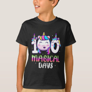 100 Magical Days Girls Kids 100th Day Of School T-Shirt