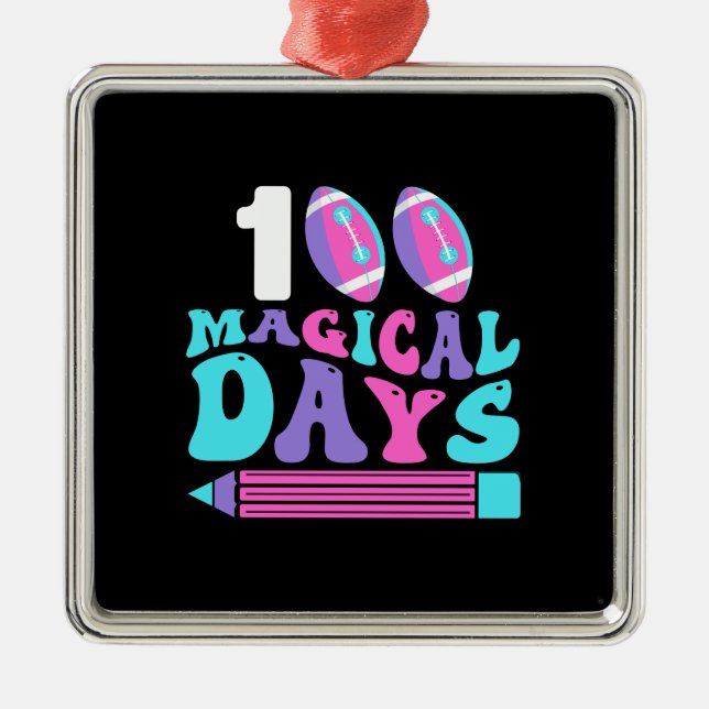 100 Magical Days Metal Tree Decoration (Front)