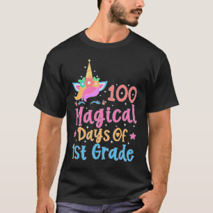 100 Magical Days of 1st Grade School Unicorn Teach T-Shirt