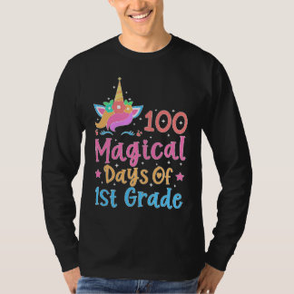 100 Magical Days of 1st Grade School Unicorn Teach T-Shirt