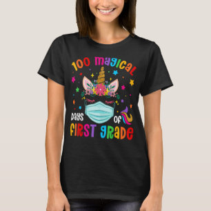 100 Magical Days Of First Grade School Unicorn Mas T-Shirt