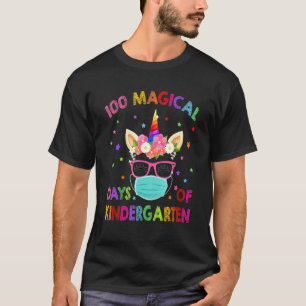 100 Magical Days Of Kindergarten School Unicorn Ma T-Shirt
