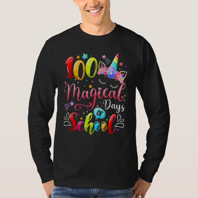 100 Magical Days Of School 100th Day Shirt For Tea (Front)